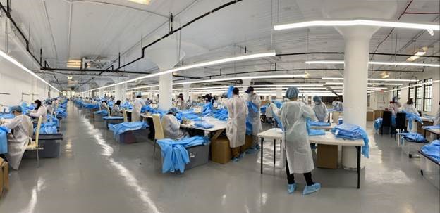 NYES' production facility at the Brooklyn Army Terminal. Photo Credit: NYES