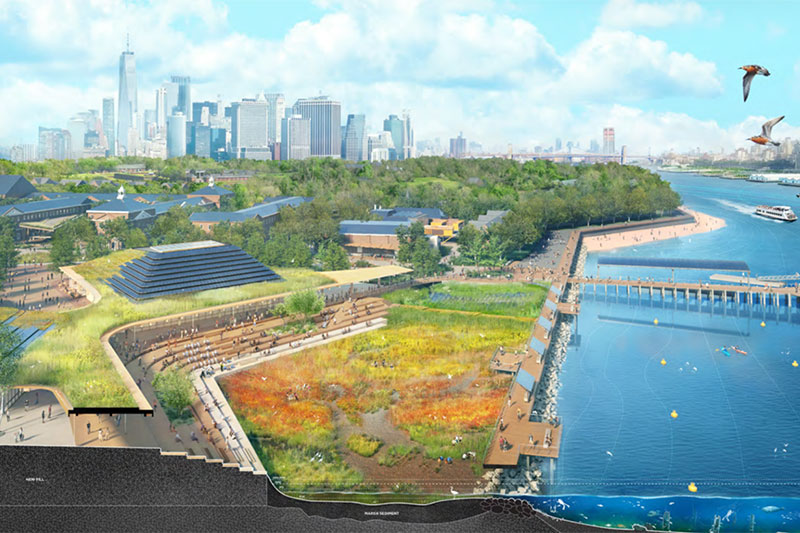 Mayor Adams, Trust For Governors Island Unveil Finalist Proposals For Climate Solutions Center