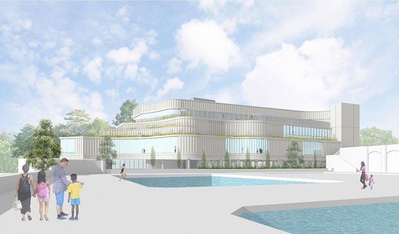 Rendering of the future Mary Cali Dalton Recreation Center in Tompkinsville. Source: NYC Parks