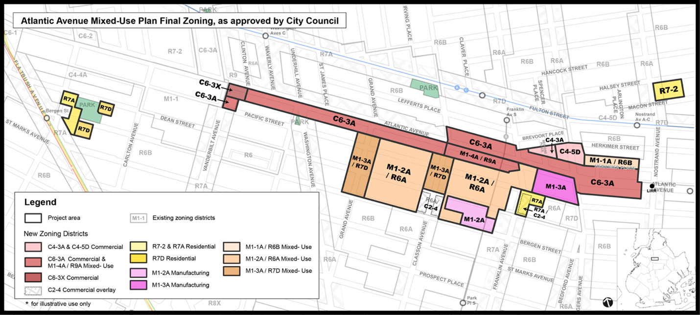 an blue print for re-zoning Atlantic Avenue