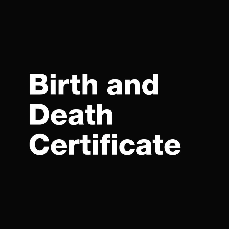 Logo for Birth & Death Certificate
