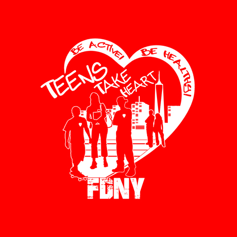 Logo for FDNY Teens Take Heart CPR Program
