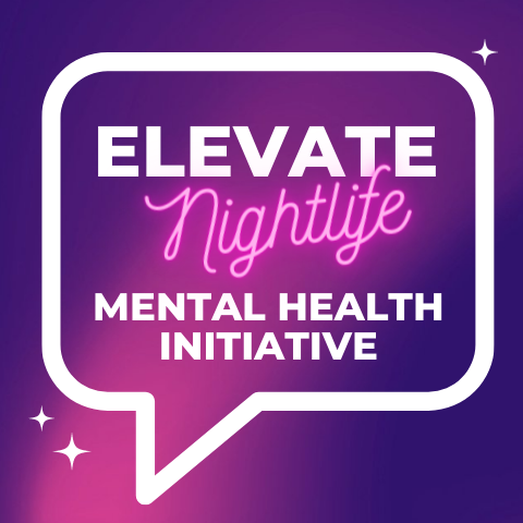 Logo for ELEVATE Nightlife Mental Health Initiative