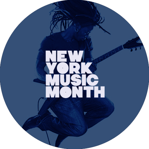 Logo for June is New York Music Month