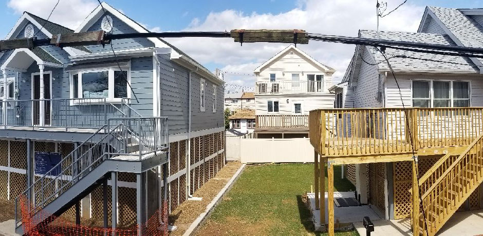 Elevated homes in New Dorp Beach, Staten Island
                                           