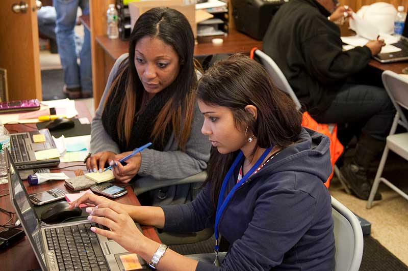 Recovery Operations employees at work