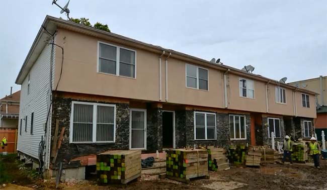 Family home before storm