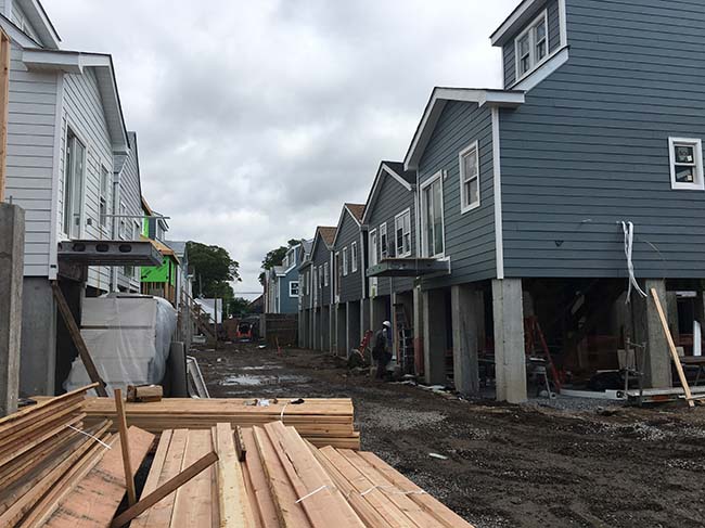 New housing construction at Sheepshead Bay Courts