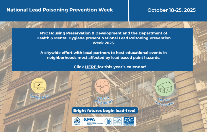 National Lead Poisoning Prevention Week
                                           