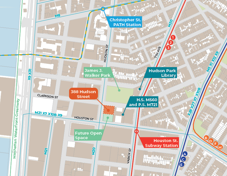 Map of the location