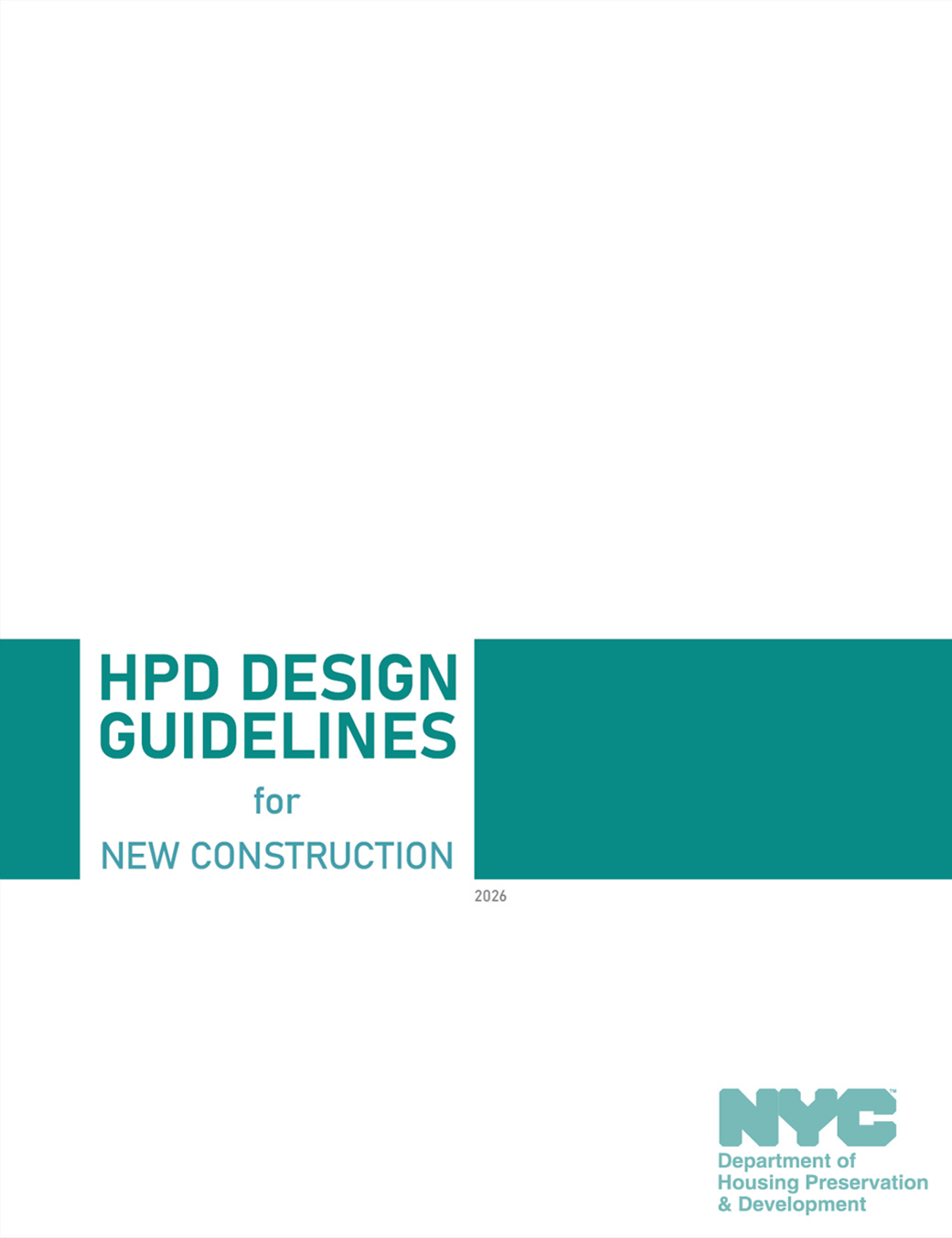 HPD Design Guidelines cover page.