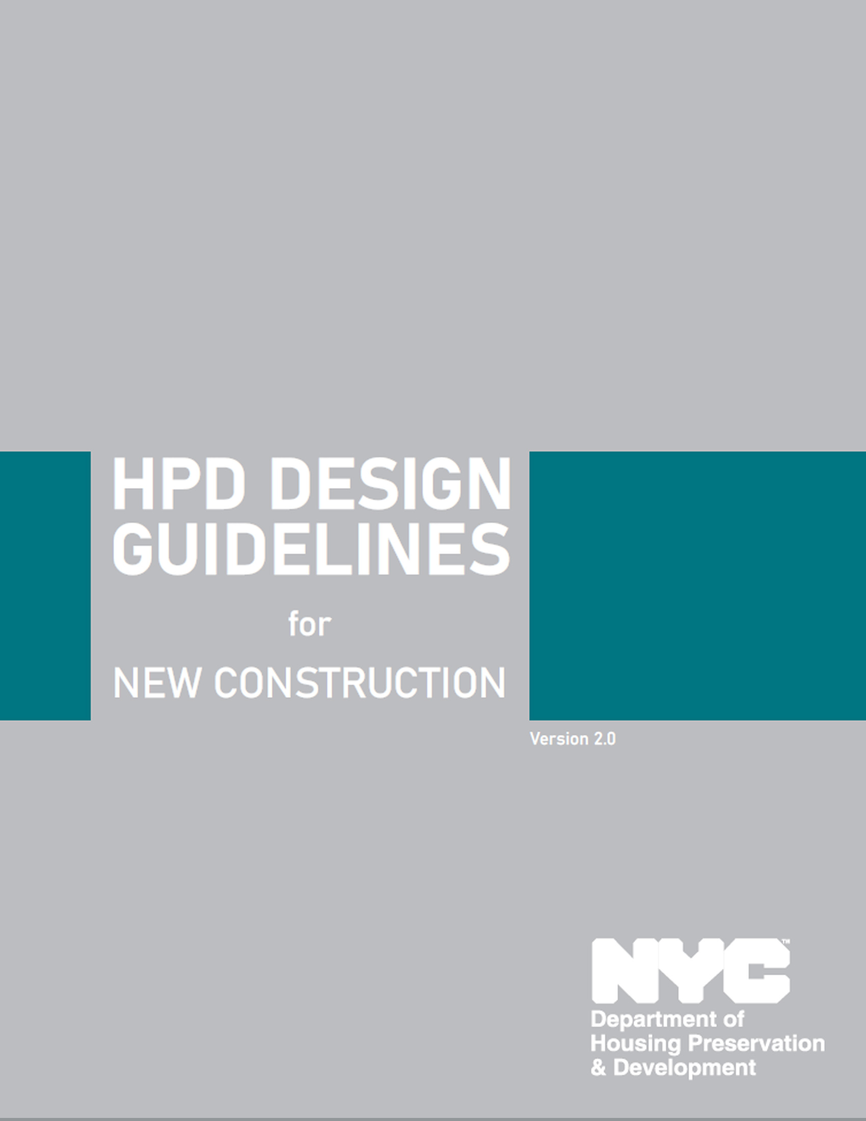 HPD Design Guidelines cover page.