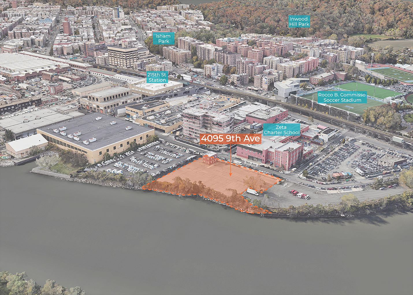 Rendering of the area for the proposed development