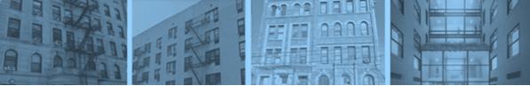 Four images of buildings