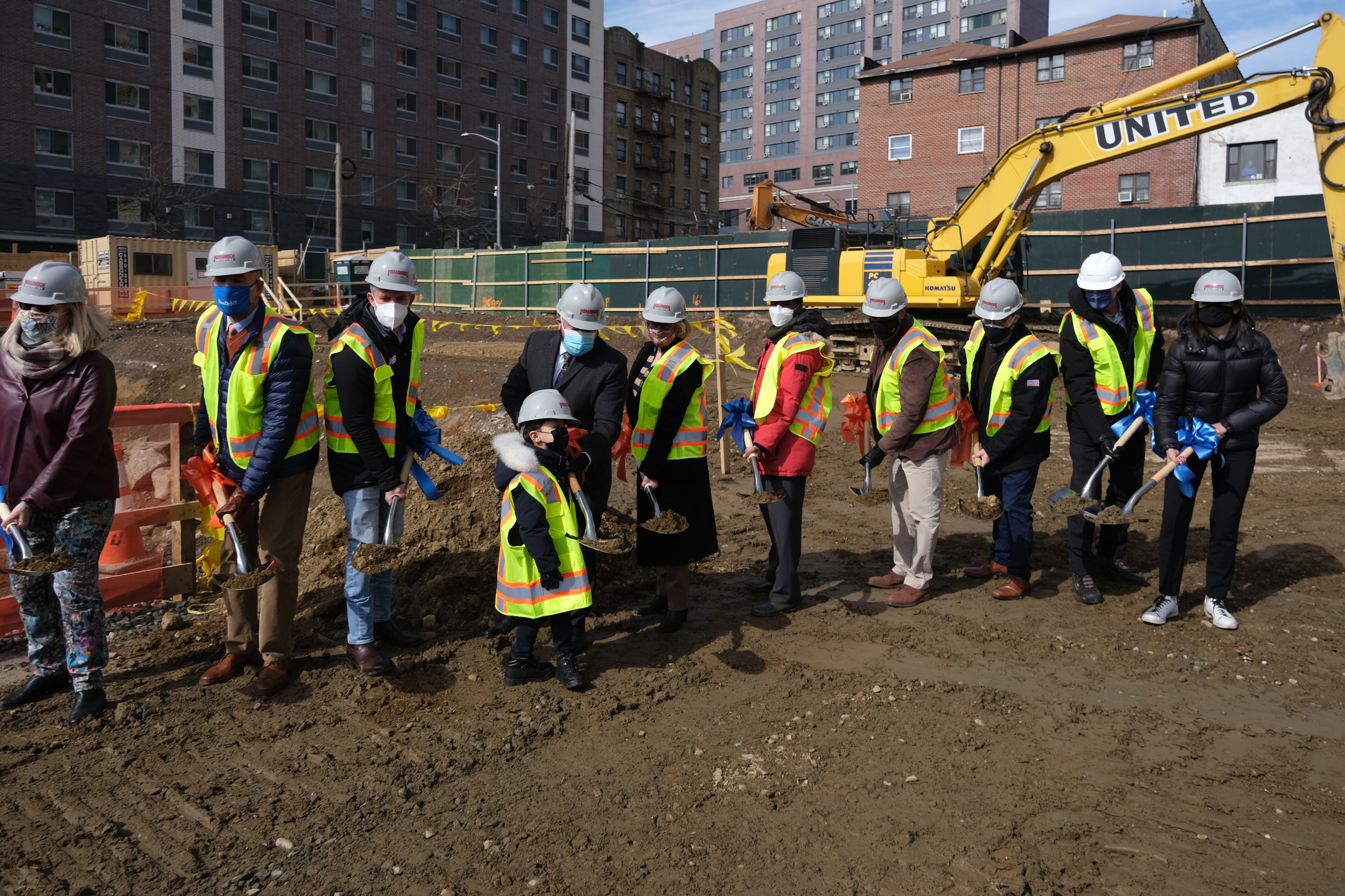 partners breaking ground at the compass site