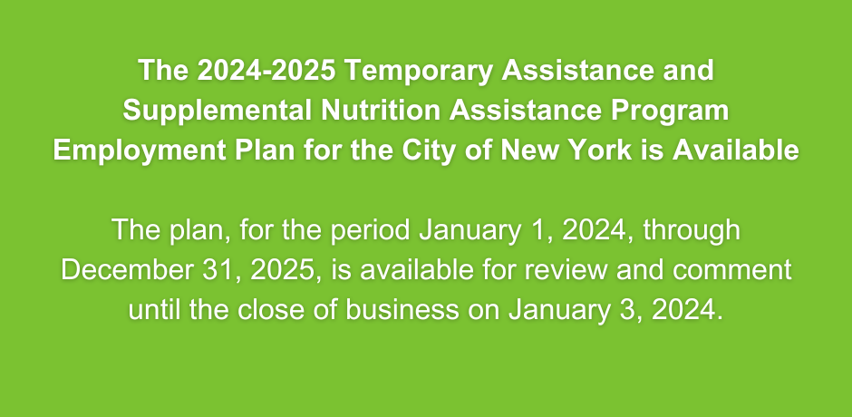 The 2024-2025 Temporary Assistance and Supplemental Nutrition Assistance Program
                                           