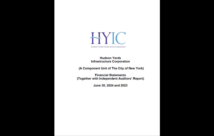HYIC FY24 Financial Statements cover
                                           