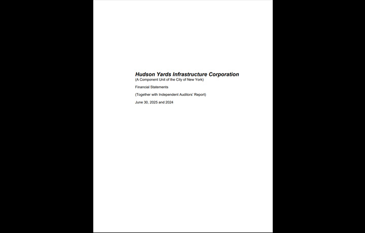 HYIC FY25 Financial Statements cover
                                           