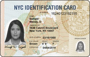 IDNYC card 2015-2019