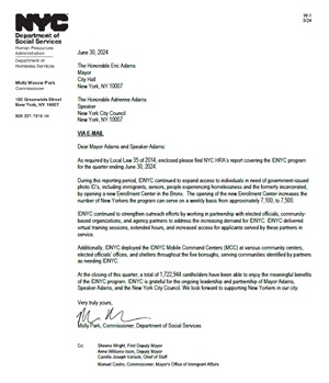 IDNYC 2024.03.31 Quarterly Report