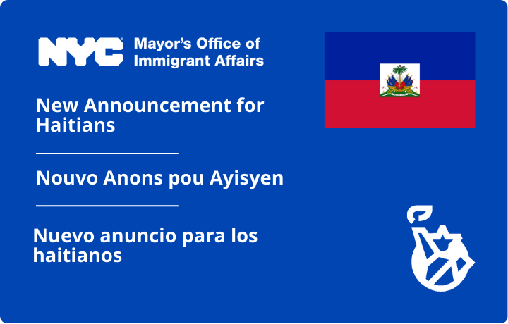 New Announcement for Haitians
                                           