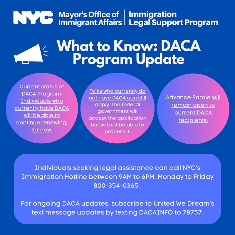 What to Know: DACA Program Update Flyer