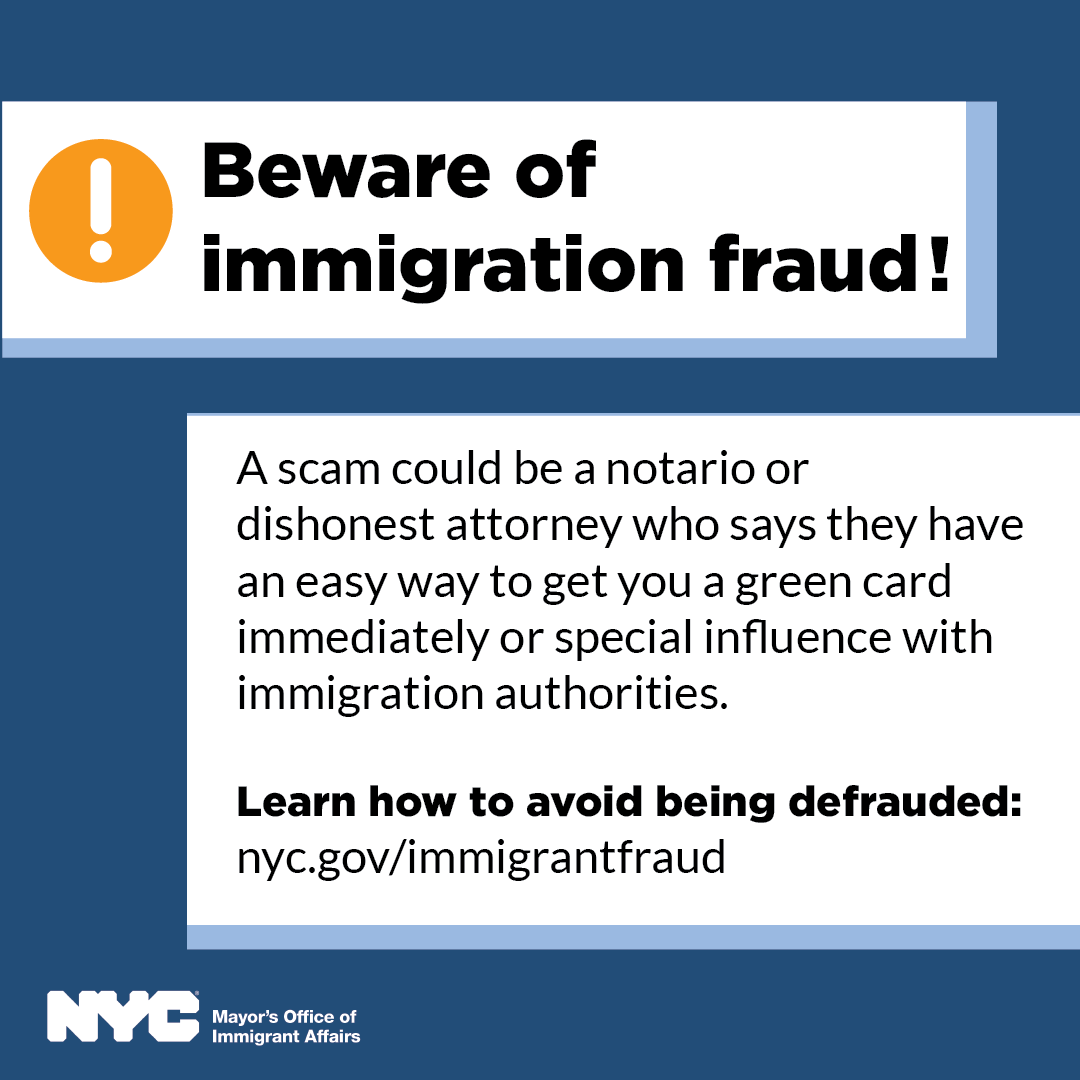 Beware of immigration fraud!