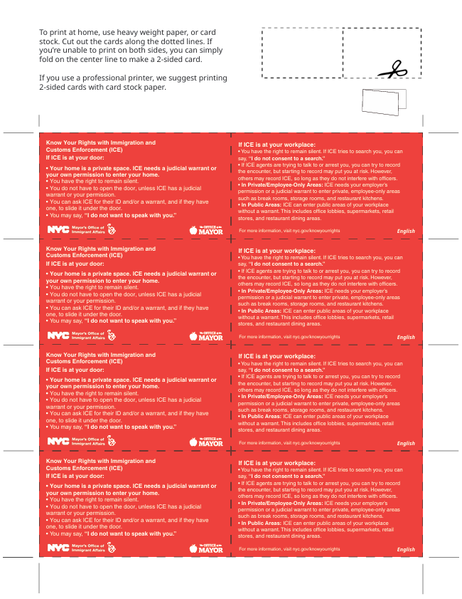 Red Cutout Printable Flyer
