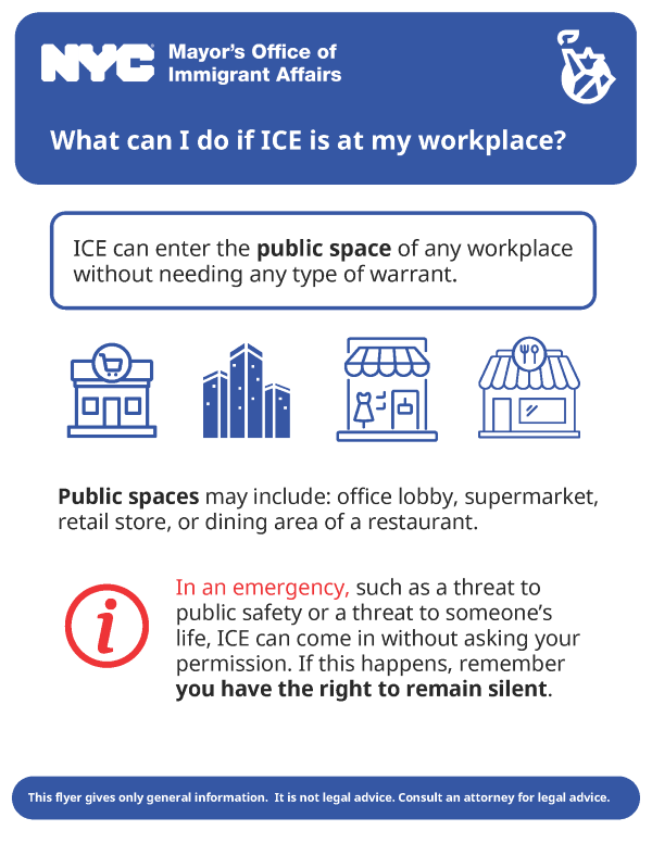 MOIA's Know Your Rights in Workplaces Flyer