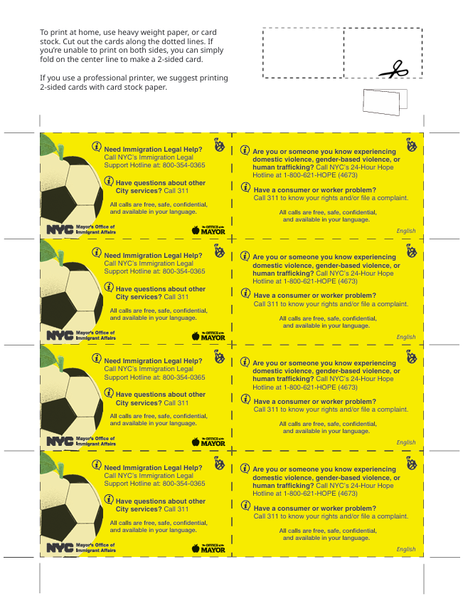 Yellow Cutout Printable Flyer