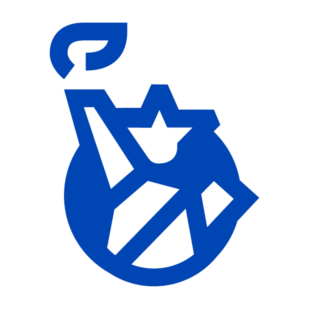 a blue outline graphic of statue of liberty