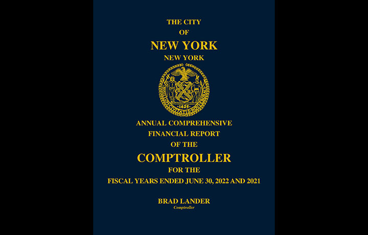 FY 2022 Annual Comprehensive Financial Report cover
                                           