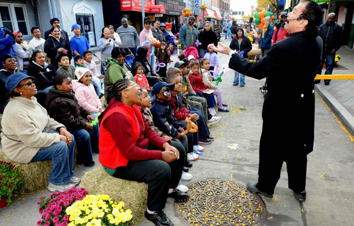 Street fair in Jamaica, Queens
                                           