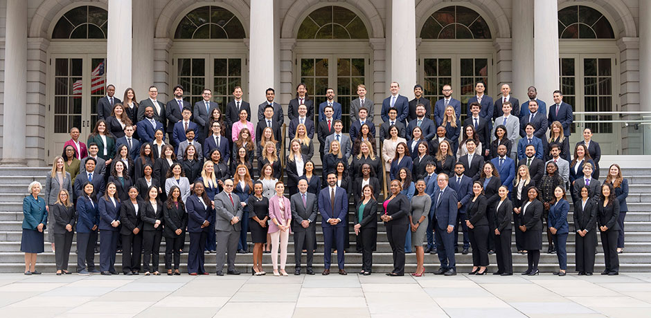 Photo of Corporation Counsels on City Hall Steps
                                           