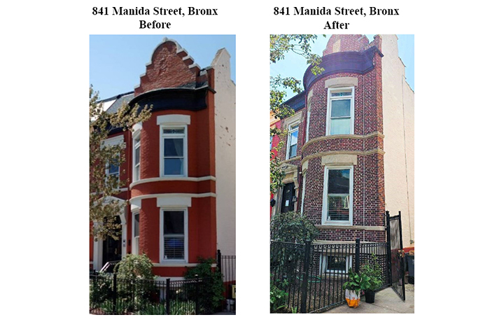 Before and after of 841 Manida Street