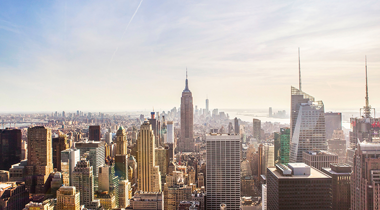 Image of New York City Skyline, photo credit Christopher Postlewaite, NYC Tourism + Conventions
                                           