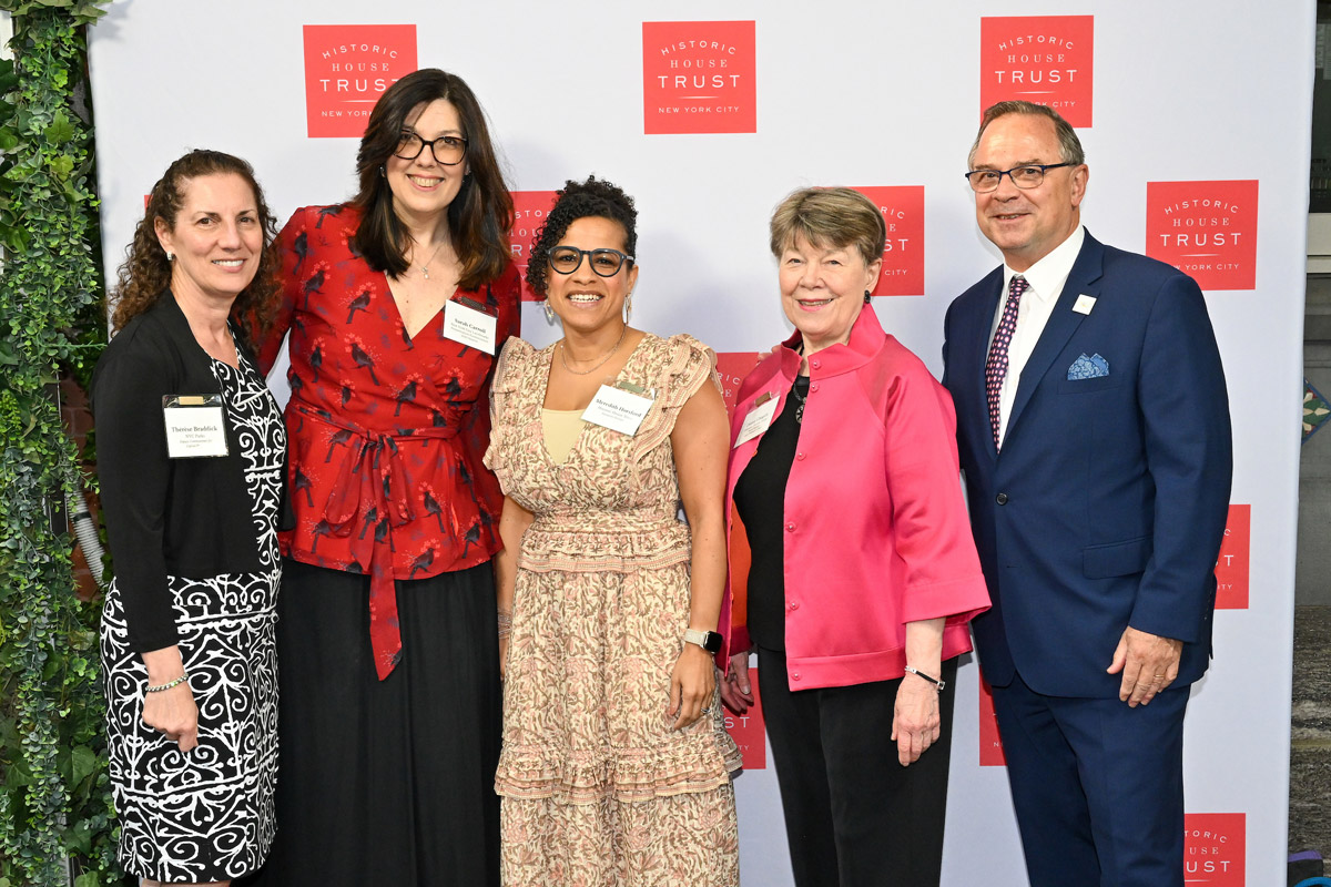 a group of the people with LPC Chair Sarah Carroll at center left