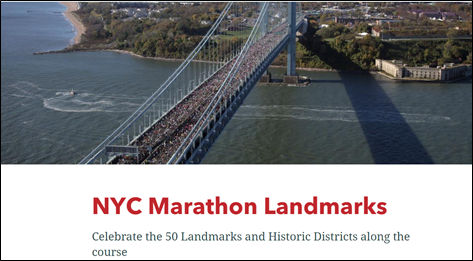 Celebrate the 50 Landmarks and Historic Districts along the course