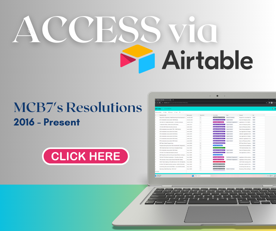 MCB7's Resolutions 2016 - Present. Click Here