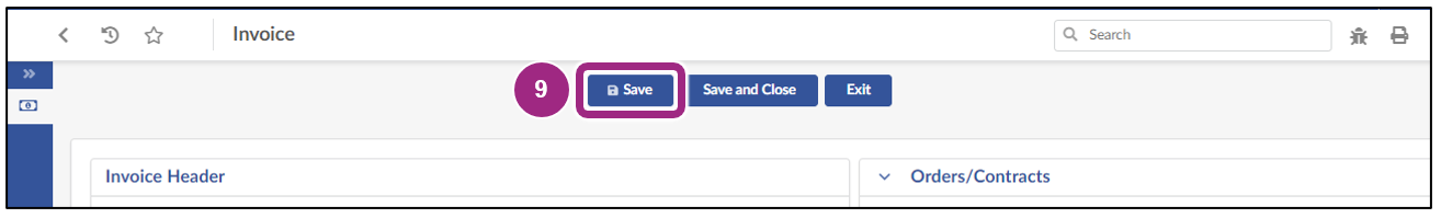 The Save button.