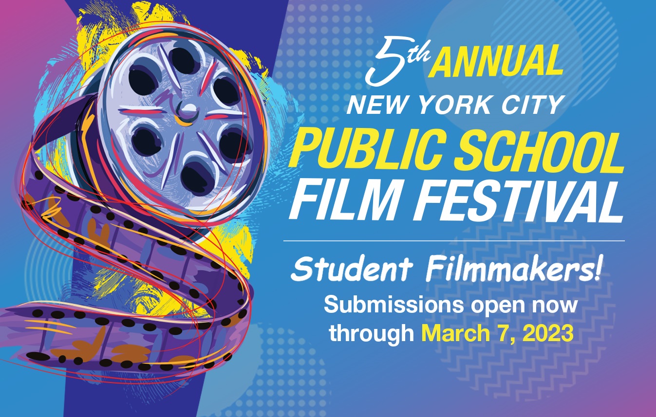 The Mayor's Office of Media and Entertainment announced that applications for the 5th Annual New York City Public School Film Festival will open shortly.