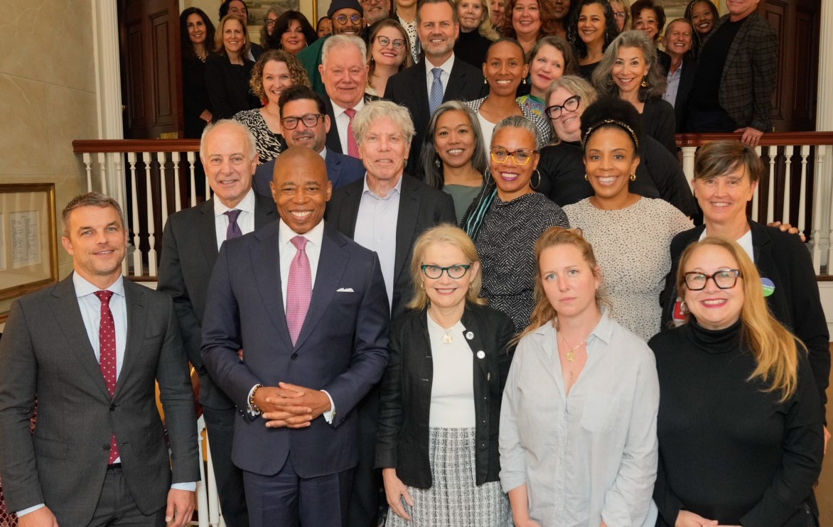 mayor adams, commissioner kaufman and Live Performance Industry Council members
                                           