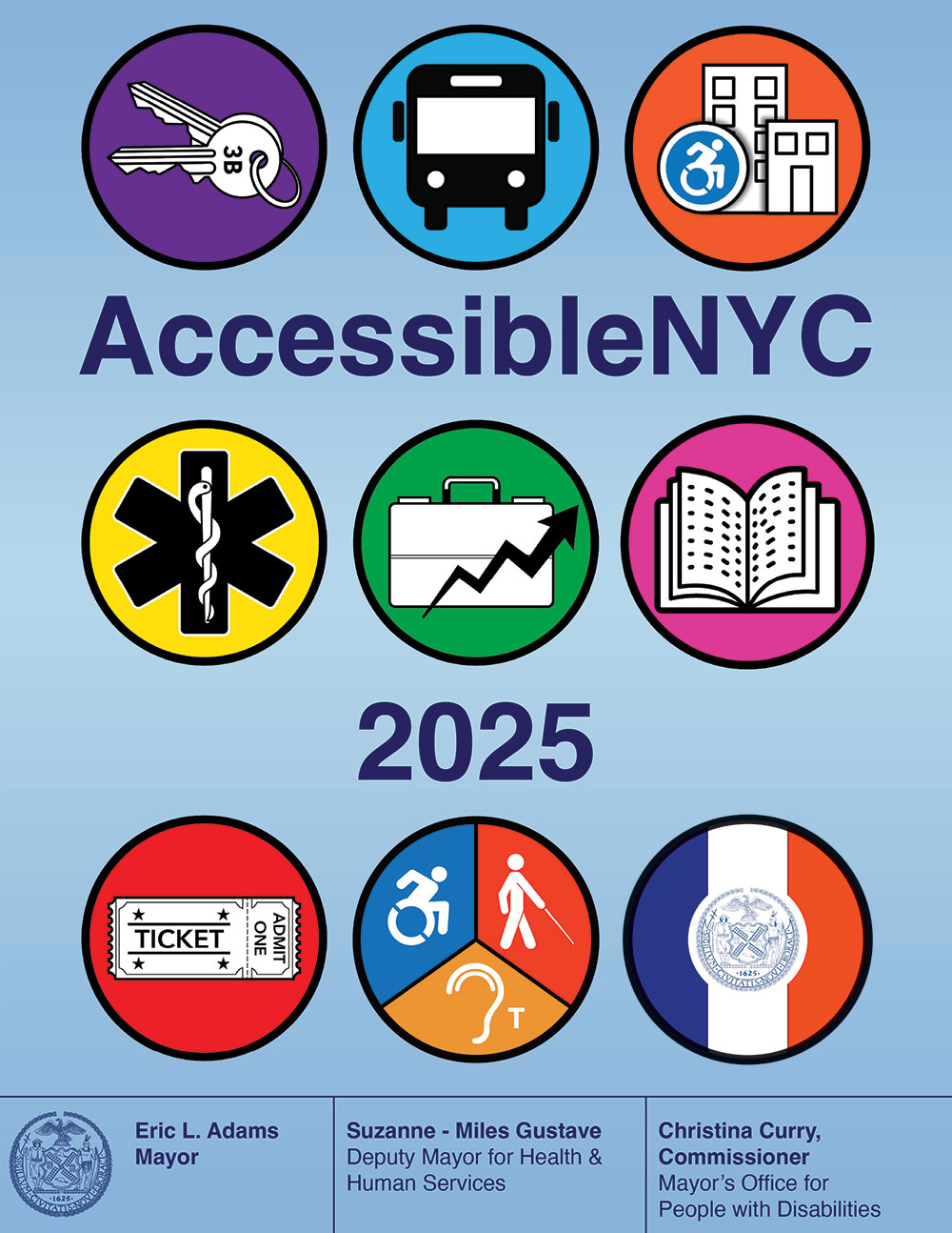 Cover of 2025 Edition of Accessible N Y C 