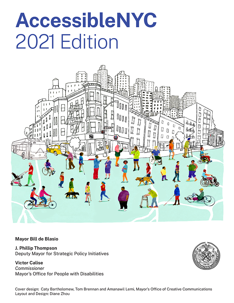 Cover of 2021 Edition of Accessible N Y C 