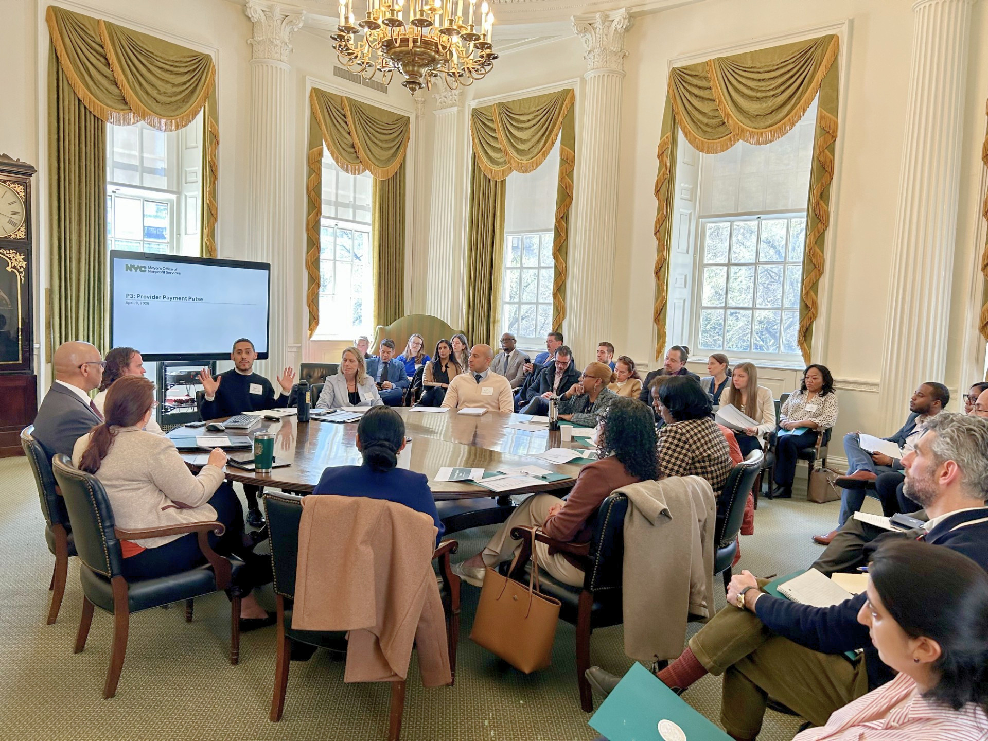 Deputy Mayor Arteaga, Agency leadership and Chief Nonprofit Officers
                                           