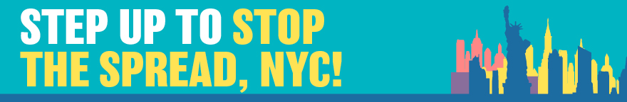 covid  step up stop spread banner