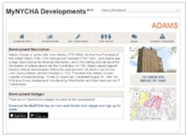 NYCHA Developments Screenshot