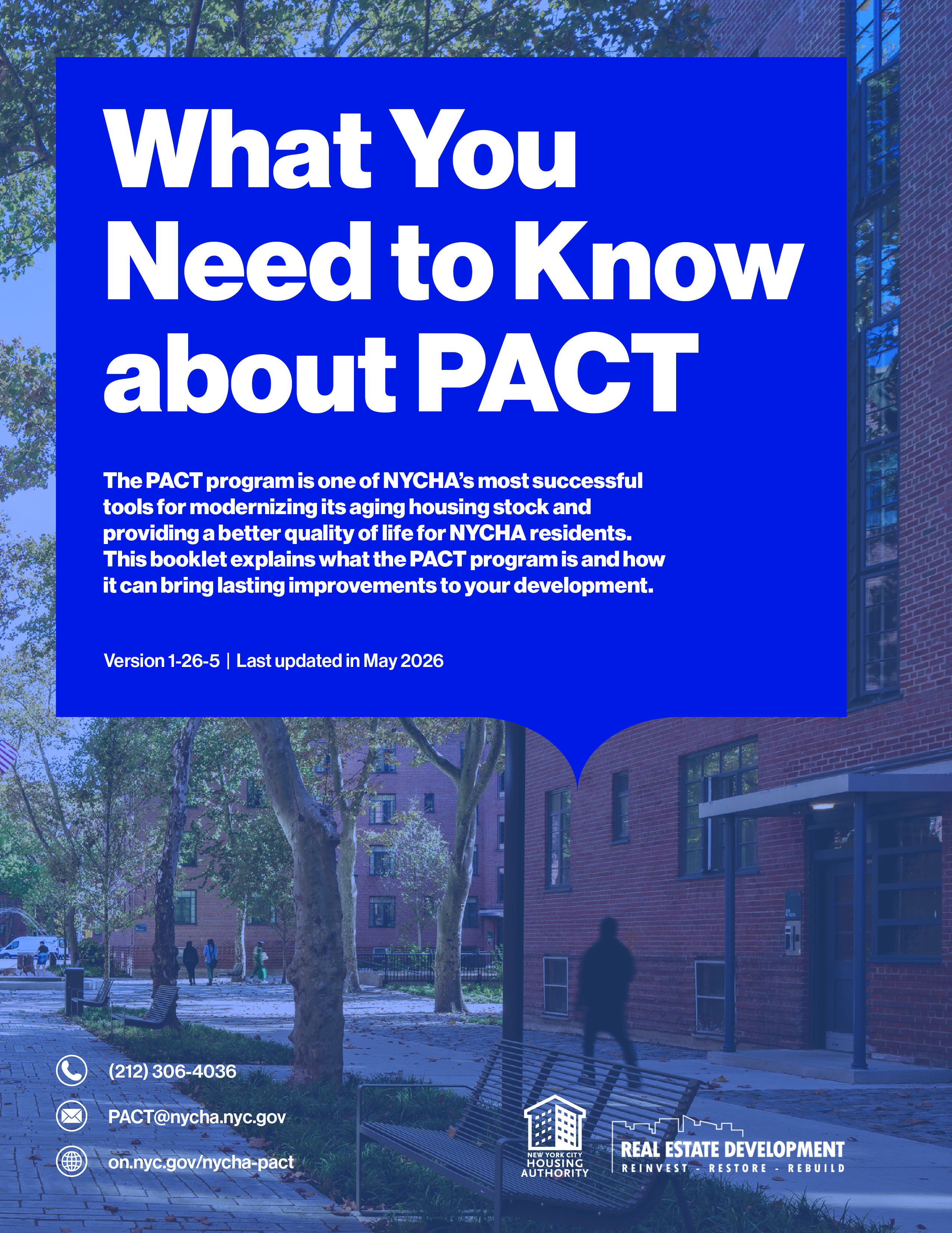 Cover of PACT Information Booklet /