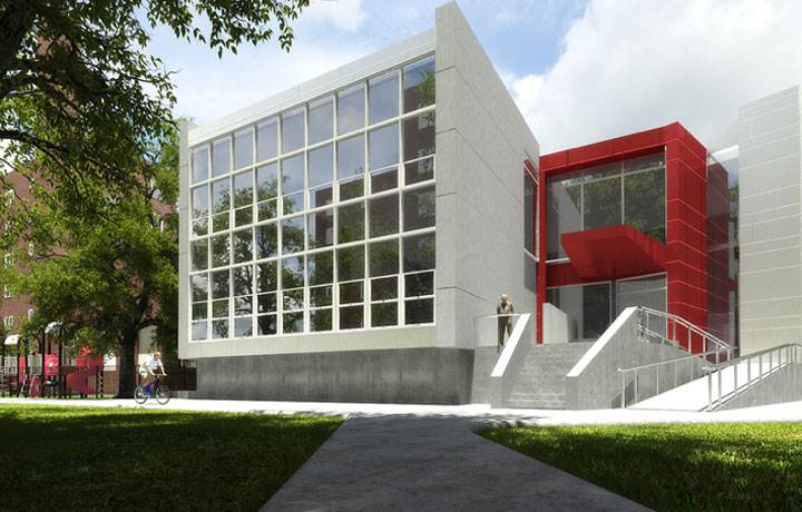 Rendering of Redfern Houses after Sandy work