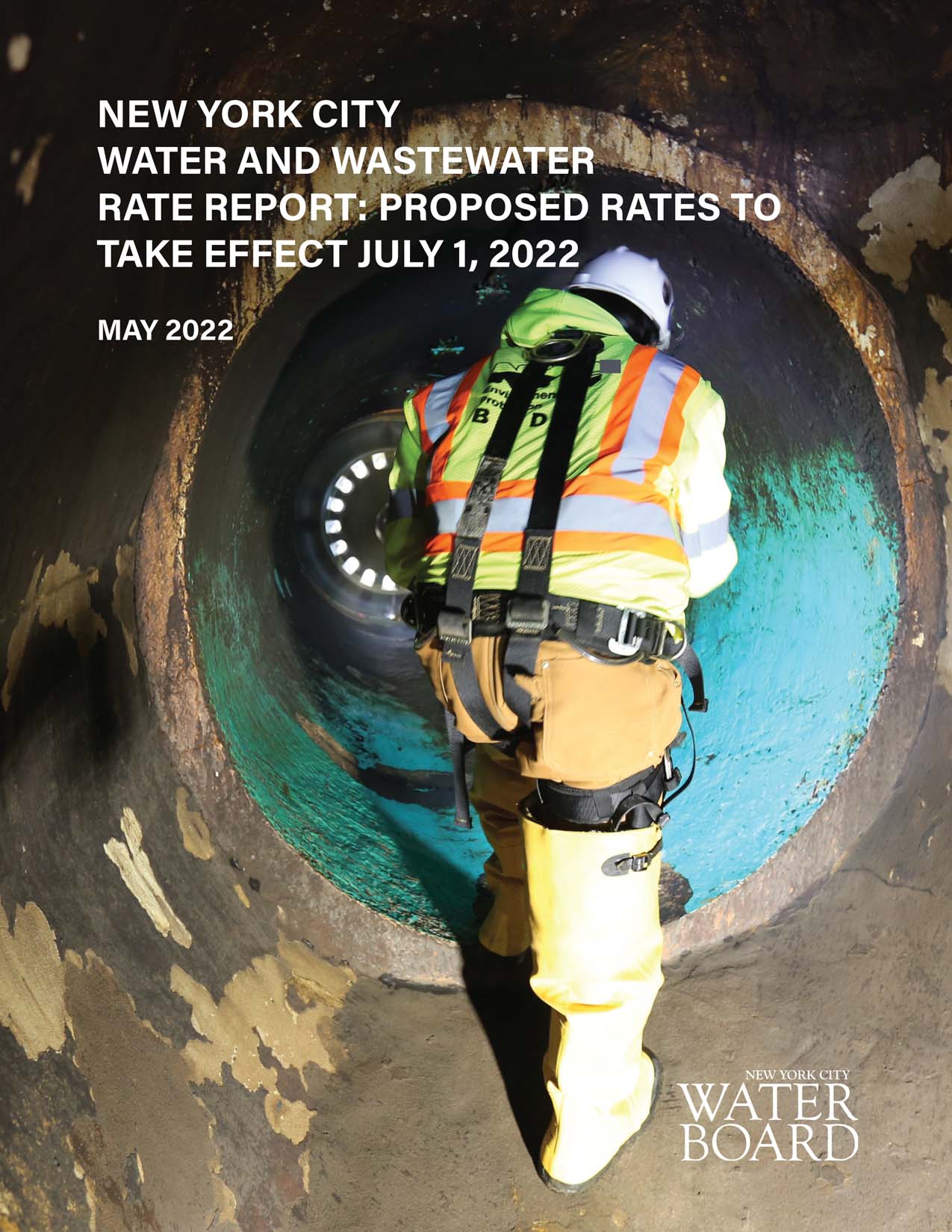 Cover of the New York City Water and Wastwater Rate Report